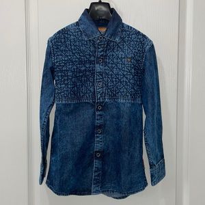 Denim MOF Boys shirt. Blue Color.